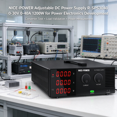 NICE-POWER Adjustable DC Power Supply R-SPS3040 0-30V 0-40A 1200W for Power Electronics Development