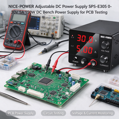 NICE-POWER Adjustable DC Power Supply SPS-E305 0-30V 5A 150W DC Bench Power Supply for PCB Testing