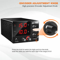 NICE-POWER DC Bench Power Supply SPS-E3010 0-30V 10A 150W for DC-DC Converter Testing