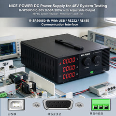 NICE-POWER DC Power Supply for 48V System Testing R-SPS6050 0-60V 0-50A 3000W with Adjustable Output