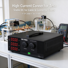 NICE-POWER High-Current DC Power Supply for Cable Testing R-SPS3080 0-30V 0-80A 2400W with Adjustable Output