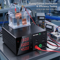 NICE-POWER High Current DC Power Supply R-SPS1530 with Adjustable Voltage and Current 0-15V 0-30A 450W for Electroplating Testing
