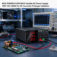 NICE-POWER R-SPS10010 Variable DC Power Supply 100V 10A 1000W for DC Converter Prototype Validation