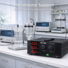 NICE-POWER R-SPS15100 0-100A 0-15V High-Current DC Power Source for Electrochemical Process Development