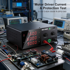 NICE-POWER R-SPS1560 Adjustable DC Power Supply for DC Motor Drive Testing, 0-15V 0-60A 900W
