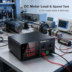 NICE-POWER R-SPS1560 Adjustable DC Power Supply for DC Motor Drive Testing, 0-15V 0-60A 900W