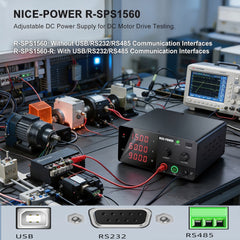 NICE-POWER R-SPS1560 Adjustable DC Power Supply for DC Motor Drive Testing, 0-15V 0-60A 900W