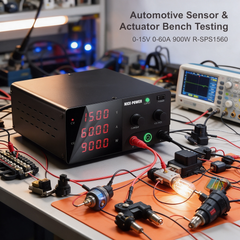 NICE-POWER R-SPS1560 DC Power Supply for 12V Automotive Component Testing, 0-15V 0-60A 900W