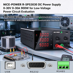 NICE-POWER R-SPS3030 DC Power Supply 0-30V 0-30A 900W for Low-Voltage Power Circuit Evaluation