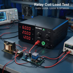 NICE-POWER R-SPS6020 Regulated DC Power Supply 0-60V 0-20A 1200W for Relay Driver Circuit Evaluation