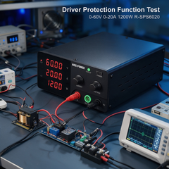 NICE-POWER R-SPS6020 Regulated DC Power Supply 0-60V 0-20A 1200W for Relay Driver Circuit Evaluation
