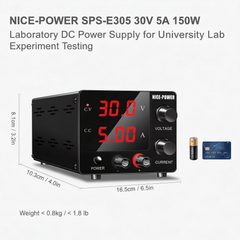 NICE-POWER SPS-E305 30V 5A 150W Laboratory DC Power Supply for University Lab Experiment Testing