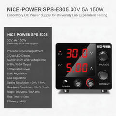 NICE-POWER SPS-E305 30V 5A 150W Laboratory DC Power Supply for University Lab Experiment Testing