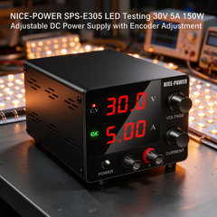 NICE-POWER SPS-E305 LED Testing 30V 5A 150W Adjustable DC Power Supply with Encoder Adjustment