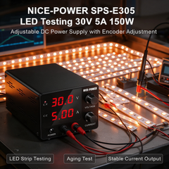 NICE-POWER SPS-E305 LED Testing 30V 5A 150W Adjustable DC Power Supply with Encoder Adjustment