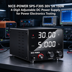NICE-POWER SPS-F305 30V 5A 150W 4-Digit Adjustable DC Power Supply for Power Electronics Testing