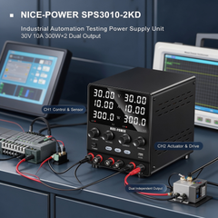 NICE-POWER SPS3010-2KD Industrial Automation Testing Power Supply Unit 30V 10A 300W×2 Dual Output