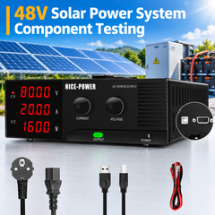 NICE-POWER Solar System Component Testing Adjustable DC Source R-SPS8020 0-80V 0-20A 1600W