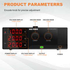 NICE POWER R SPS10020 232 2 100V 20A 2000W High Power DC Power Supply