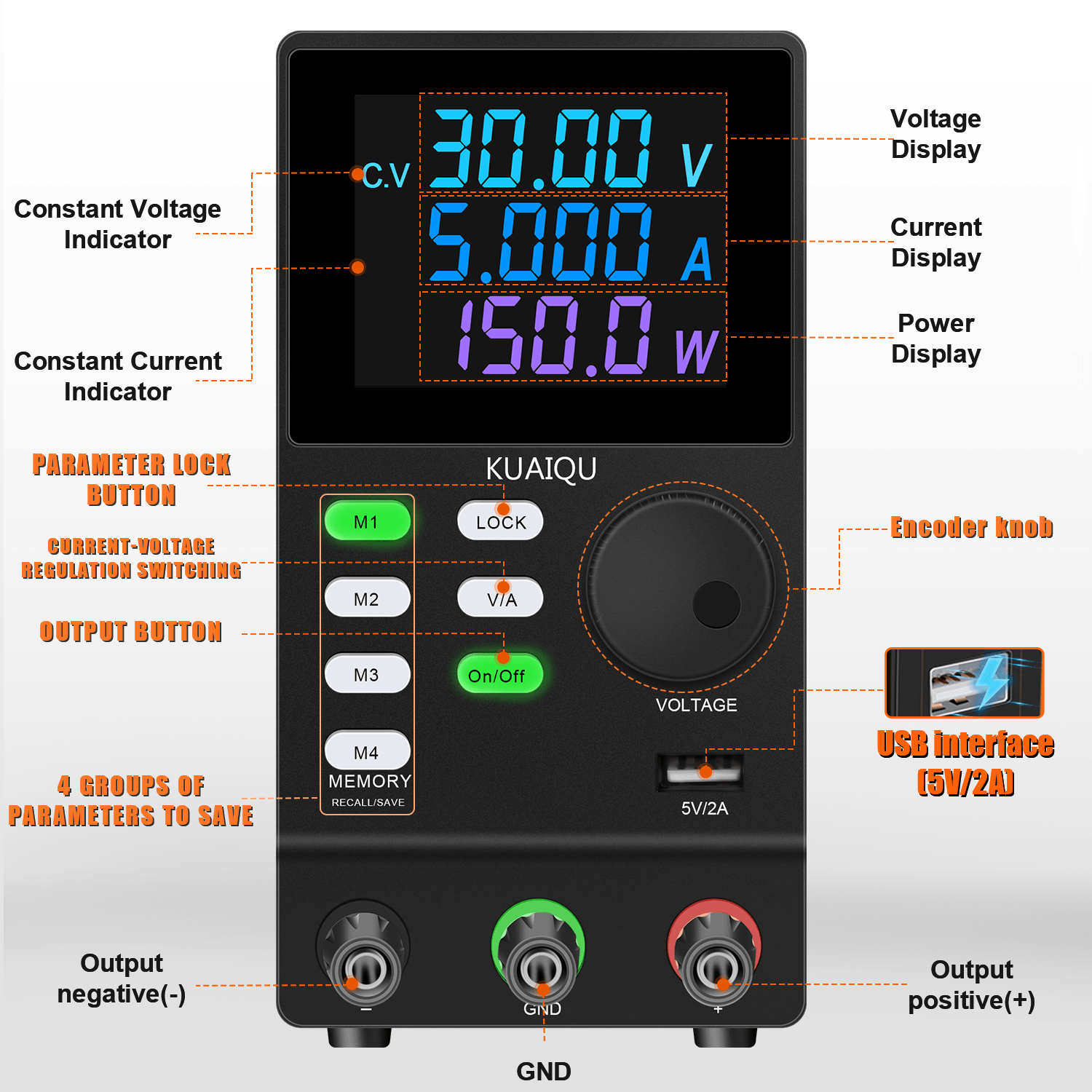 NICE POWER SPPS305D BLACK 3 DC_Power_Supply