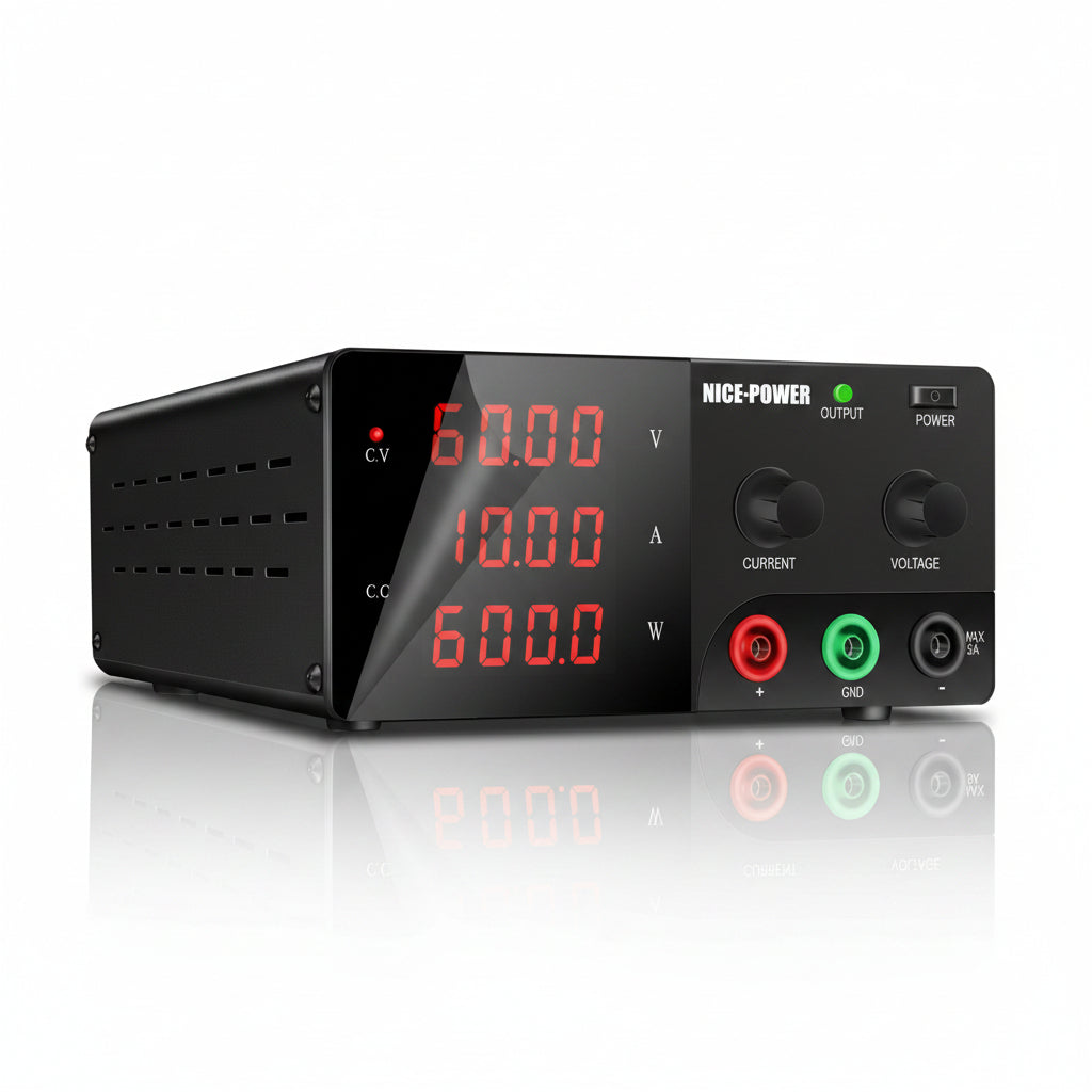 Nice Power R-SPS6010 60V 10A 600W DC Power Supply for EV Battery Pack & BMS Testing