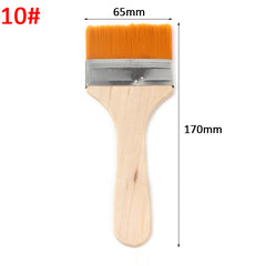 No.10 Yellow bristle brush × 10-Nylon Board Brush for Handicraft Making & Cultural Relic Restoration