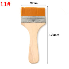 No.11 Yellow bristle brush × 10-Nylon Board Brush for Cultural Relic Restoration & Car Detailing