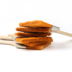 No.11 Yellow bristle brush × 10-Nylon Board Brush for Cultural Relic Restoration & Car Detailing