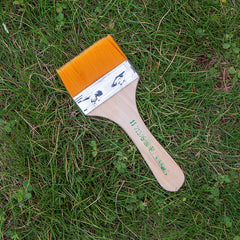 No.11 Yellow bristle brush × 10-Nylon Board Brush for Cultural Relic Restoration & Car Detailing