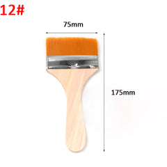 No.12 Yellow bristle brush × 10-Nylon Board Brush for Decoration Work & Car Detailing