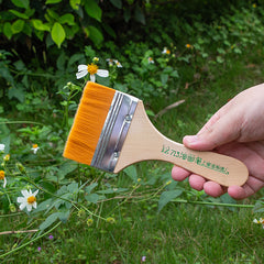 No.12 Yellow bristle brush × 10-Nylon Board Brush for Decoration Work & Car Detailing