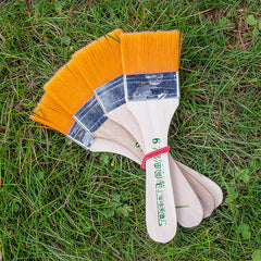 No.6 Yellow bristle brush × 10-High-quality for Decoration Work & Art Creation