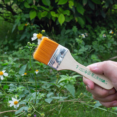 No.7 Yellow bristle brush × 10-Nylon Board Brush for Mold Handling & Decoration Work