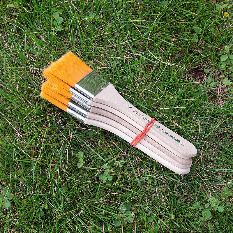 No.7 Yellow bristle brush × 10-Nylon Board Brush for Mold Handling & Decoration Work