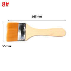 No.8 Yellow bristle brush × 10-Nylon Board Brush for Electronics Industry & Decoration Work
