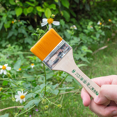 No.8 Yellow bristle brush × 10-Nylon Board Brush for Electronics Industry & Decoration Work