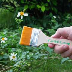 No.8 Yellow bristle brush × 10-Nylon Board Brush for Electronics Industry & Decoration Work