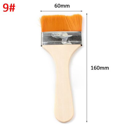 No.9 Yellow bristle brush × 10-Nylon Board Brush for Decoration Work & Handicraft Making