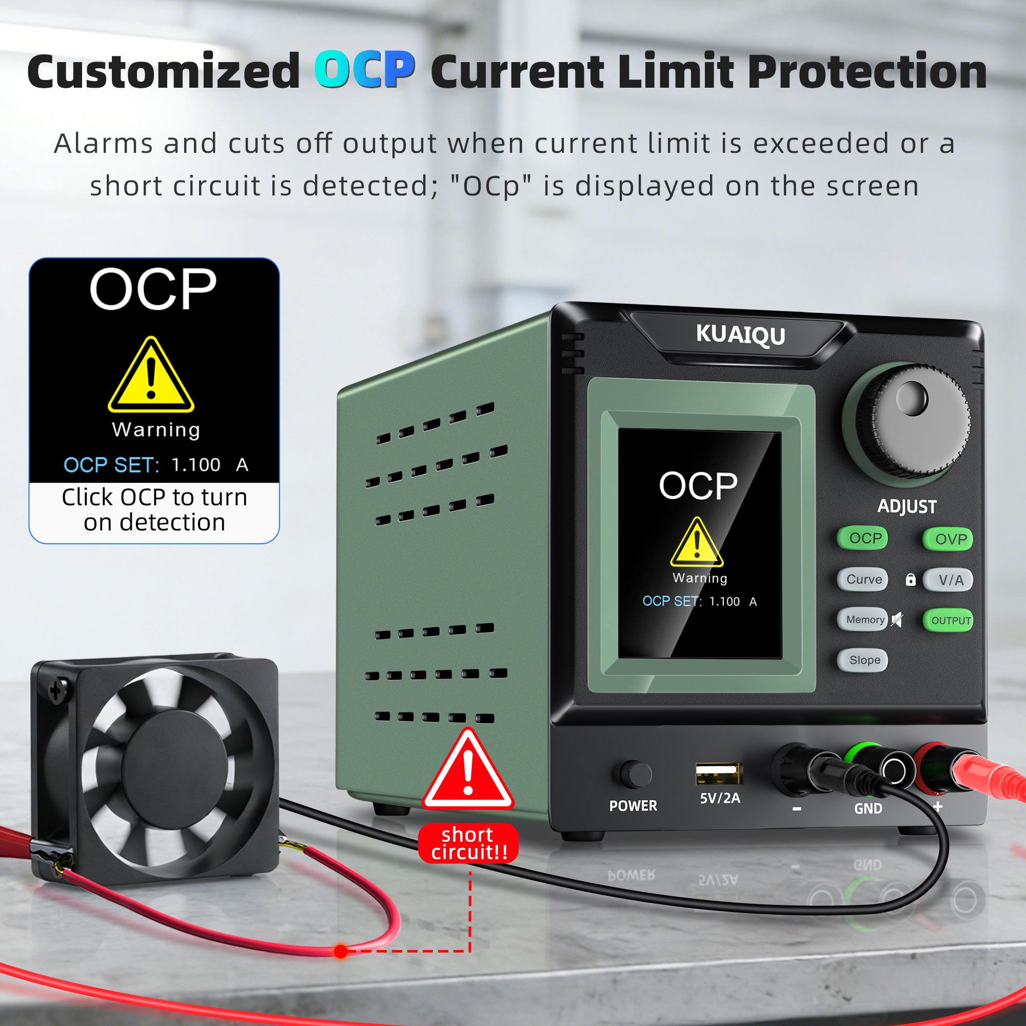 KUAIQU SPPS-D605XR 60V 5A 300W Low-Ripple Linear DC Power Supply for 48V & Industrial Electronics