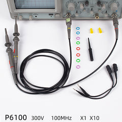 BNC oscilloscope probe P6100 100MHz oscilloscope probe/pole Oscilloscope test line attenuation 1X/10X
