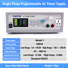 Single Phase AC Power Supply 500W 1kW 400Hz 500VA 1000VA Programmable Control Variable Frequency AC Power Source RS232
