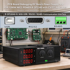 PCB Board Debugging DC Bench Power Supply 30V 40A 1200W NICE-POWER R-SPS3040 with CV/CC Indicators