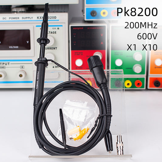 Oscilloscope probe 100M high voltage probe, meter line probe, test line 200M universal oscilloscope probe, PK8200