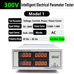 Compteur d'énergie 300 V 600 V 20 A, affichage à quatre fenêtres, compteur de puissance numérique mesurant la tension, le courant, la puissance et le facteur de puissance. 