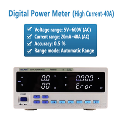 Power Meter Single-phase AC Digital Energy Meters 5V~ 600V AC 20mA~40A 50mA~80A 0.1W~24kW / 48kW 400Hz Power measurement