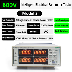 Compteur d'énergie 300 V 600 V 20 A, affichage à quatre fenêtres, compteur de puissance numérique mesurant la tension, le courant, la puissance et le facteur de puissance. 
