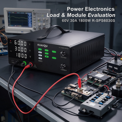 Power Electronics Evaluation — KUAIQU R-SPS6030S 60V 30A 1800W Regulated DC Supply and Bench Power Source