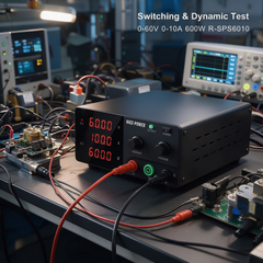 Power MOSFET Test Supply with Adjustable Output R-SPS6010 by NICE-POWER 0-60V 0-10A 600W for MOSFET Testing