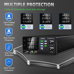 KUAIQU R-SPS10001SR - 1000V 1A High Voltage Programmable DC Power Supply with Memory Presets for Photovoltaic Inverter Testing