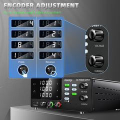 KUAIQU R-SPS10001SR - 1000V 1A High Voltage Programmable DC Power Supply with Memory Presets for Photovoltaic Inverter Testing